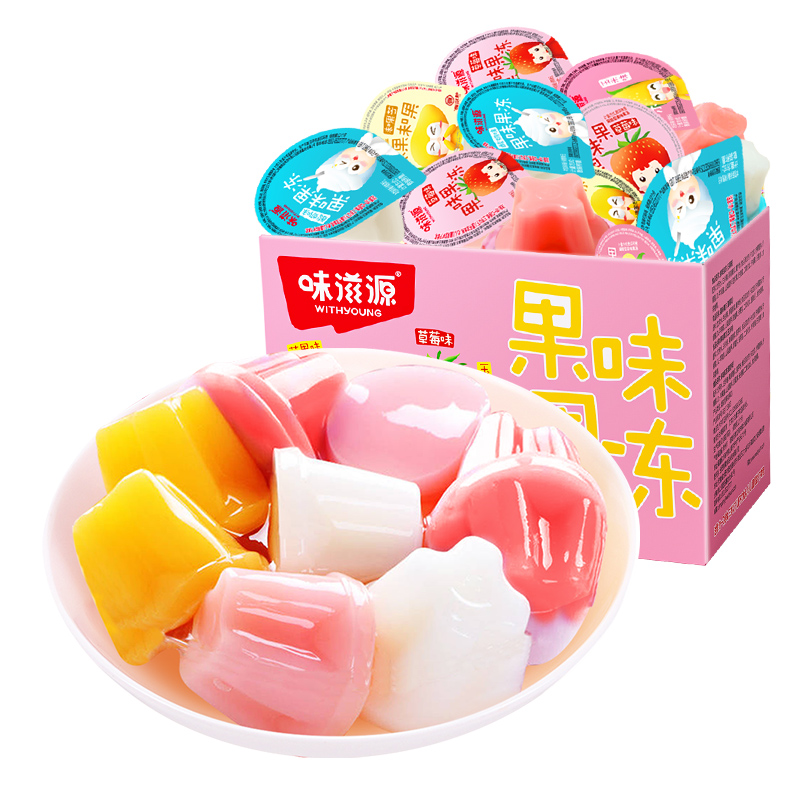 不多言整箱4斤果味果冻混合0脂儿童解馋小零食批发大礼包小吃食品