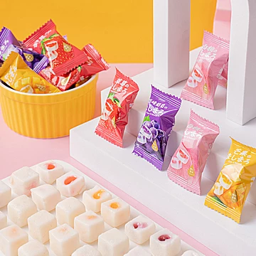 不多言爆浆夹心软糖棉花糖50包[2元优惠券]-寻折猪