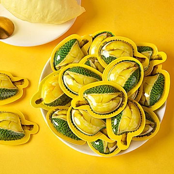 不多言&bull;泰国3D立体榴莲糖155g【约32粒】[8元优惠券]-寻折猪