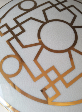 欧式风首饰盒描金样板间储物罐