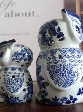 陶瓷香薰炉酒柜卧室摆台软装饰品