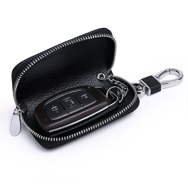First layer cowhide car key bag protection case universal