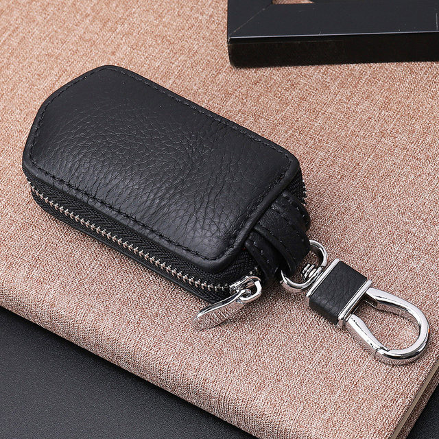 First layer cowhide car key bag protection case universal