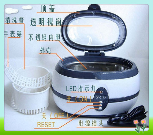 超声波清洗机家用洗眼镜机珠宝首饰手表假牙剃须刀主板清洗器8000 - 图2
