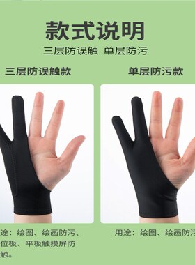 ipad绘画手套防误触数位板
