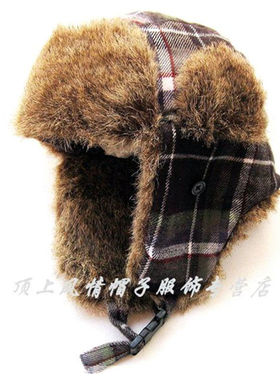 女士秋冬季复古温暖护耳机车帽