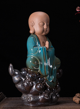 供奉保平安人物禅意中式风装饰品