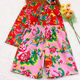 Elastic waistband ຜ້າຝ້າຍບໍລິສຸດ Northeast fabric floral ຂະຫນາດໃຫຍ່