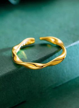 高质感莫比乌斯环开口戒指