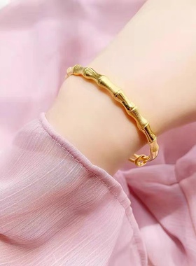 竹节款推拉款手镯