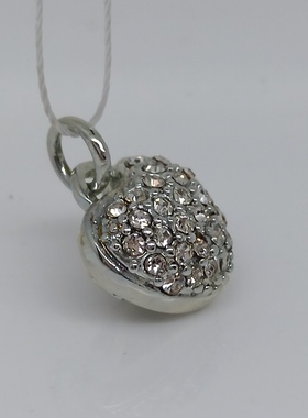 925纯银DIY饰品配件镂空祥云爱心吊坠手工制作DIY饰品材料配饰