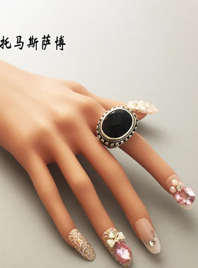 托马斯萨博纯银鸡尾酒大尺寸戒指