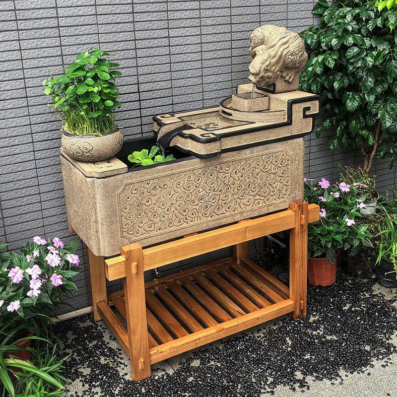 流水摆件装饰水景循环水家用新中式招财桌面鱼缸喷泉庭院鱼池造景,淘宝优惠券,粉丝福利购,淘宝优惠卷