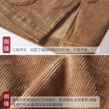 旧印 Вельветовый демисезонный утепленный комплект, ретро пальто, куртка, китайский стиль