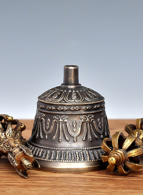 藏铃金刚铃杵纯铜镇宅手工青铜