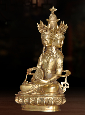 藏佛像纯铜供佛藏式家居工艺品