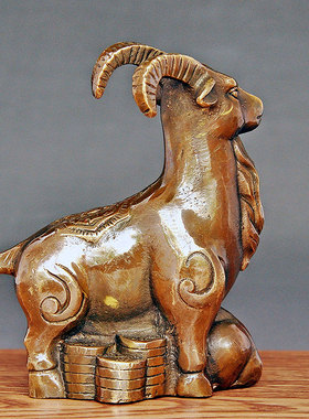 新客专享铜羊摆件纯铜十二生肖