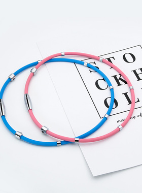 抖音硅胶运动磁扣情侣项圈