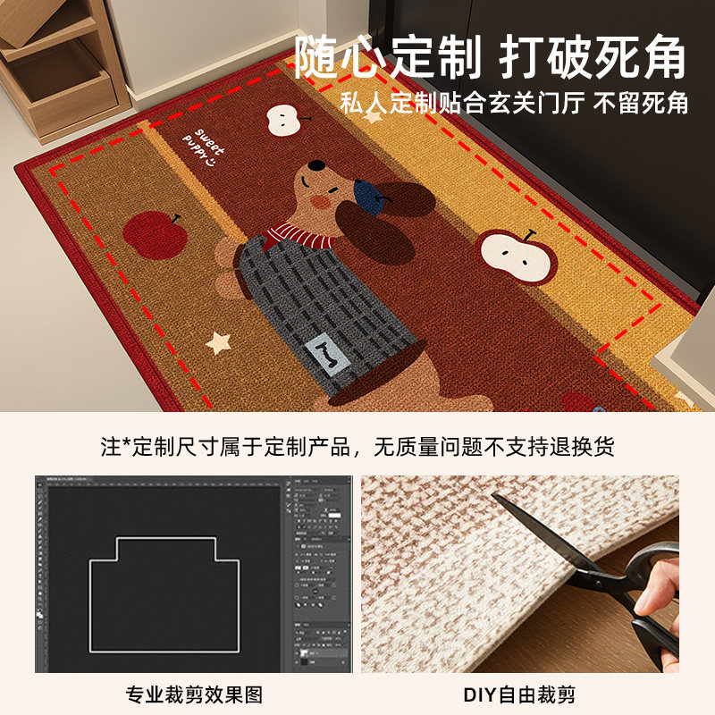 入户门地垫2026新款卡通高级感圈绒耐脏玄关地毯专用防滑除尘脚垫,淘宝优惠券,粉丝福利购,淘宝优惠卷