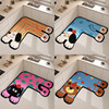 Kitchen corner floor mat L-shaped diatom mud absorbs water and oil