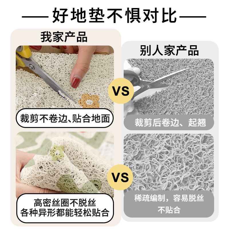 卡通入户门地垫丝圈家用进门垫脚垫大门口耐脏蹭土玄关地毯可定制,淘宝优惠券,粉丝福利购,淘宝优惠卷