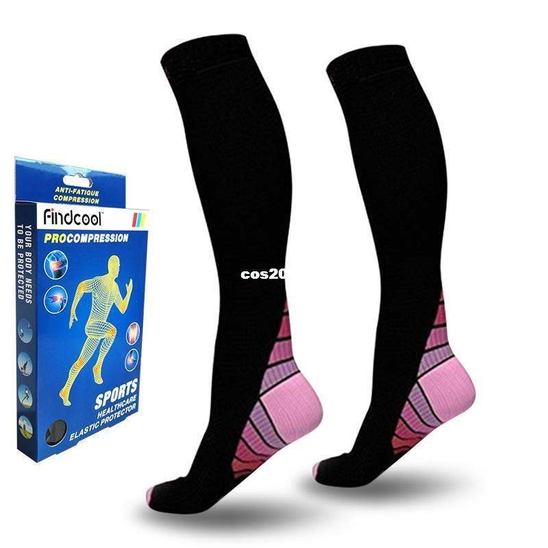 Medical Compression Knee High Socks for Men Women Co-图1