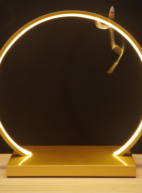 佛龛背景灯客厅灯圈客厅收银台