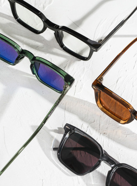 W高品少量货 39.9元特价丙酸男女款偏光太阳镜复古方形防紫外线