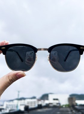 原单经典偏光墨镜 复古金边圆形太阳眼镜嘻哈街拍个性男女墨镜