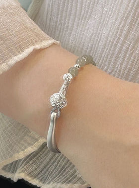 银瑜如意和田玉半镯手链女2024新款气质简约生日礼物送女友洋气首