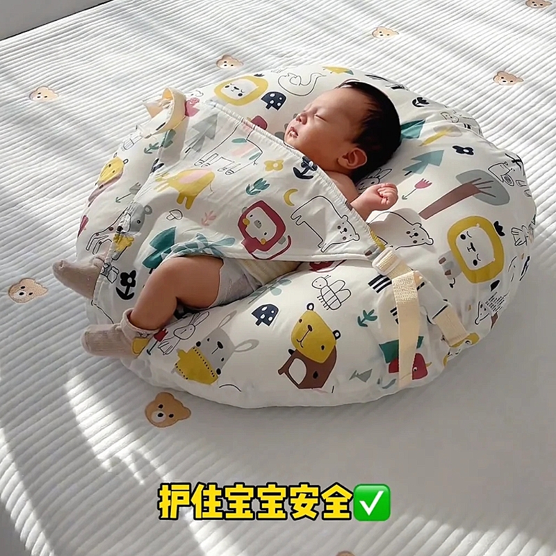婴儿趴睡排气枕宝宝躺睡神器防胀气二合一趴趴枕垫防吐喂奶斜坡枕 - 图2