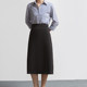CHICBLISS mid-length commuting rear slit skirt