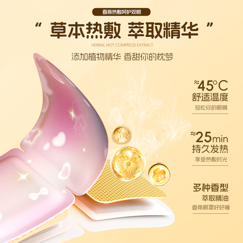 蒸汽眼罩缓解眼疲劳睡眠萌宠卡通男女遮光护眼睡觉热敷眼罩护眼贴