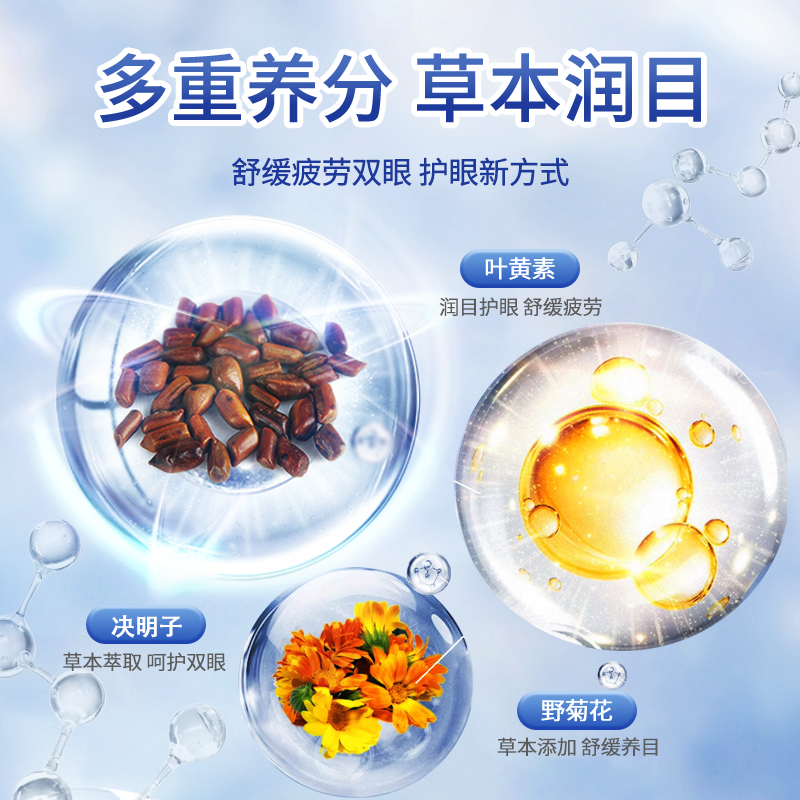 叶黄素冰敷眼罩护眼冷敷缓解清润透气呵护眼部健康疲劳眼贴