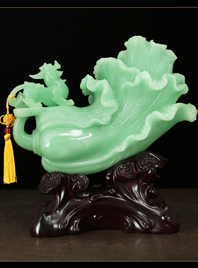 简吟树脂招财中式前台办公室客厅