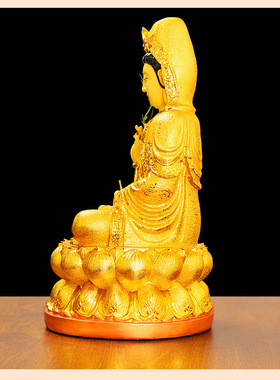 工艺观音菩萨神像彩绘供奉装饰品