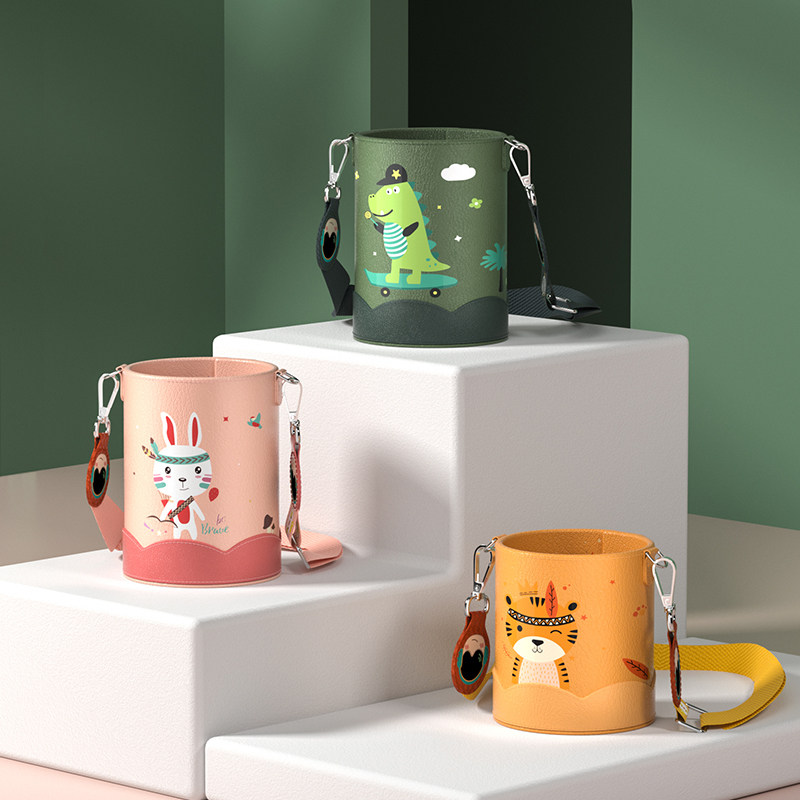 儿童保温杯套万能硅胶可爱杯子套手提斜挎通用水壶套防烫保护套,淘宝优惠券,粉丝福利购,淘宝优惠卷