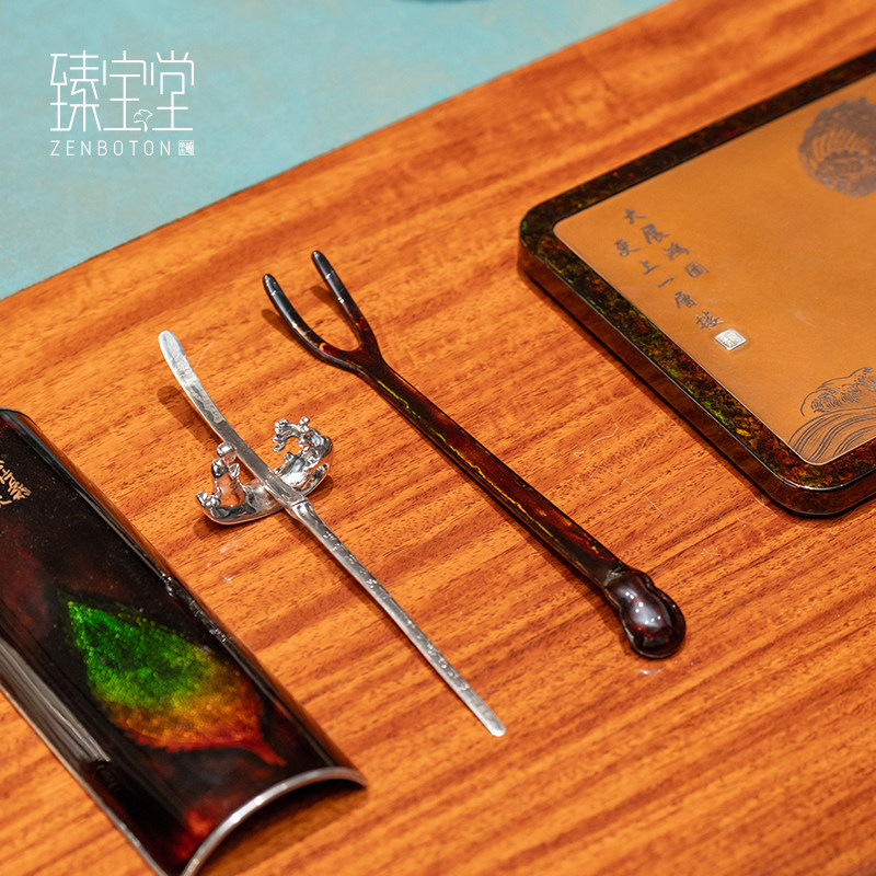 臻宝堂大漆葫芦形茶夹壶挑纯手工铜质壶盖叉银壶铁壶茶壶茶具配件,淘宝优惠券,粉丝福利购,淘宝优惠卷