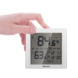 Deli/Deli Time Alarge Clock в вставке детской комнаты высокая электронная температура и измеритель влажности многофункциональный детский тревога белые 8958