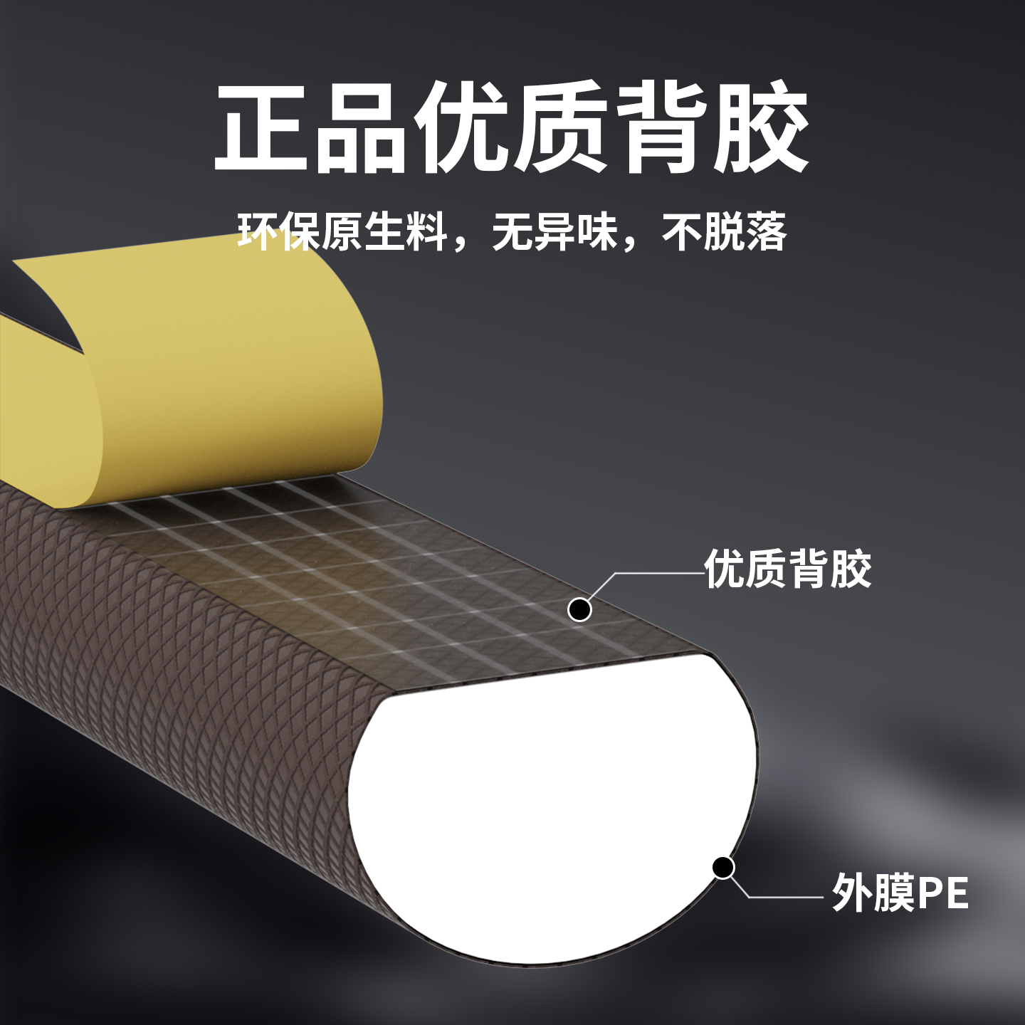 入户门门缝密封条推拉窗挡风条老式防盗门密封胶条门框防撞隔音条 - 图1