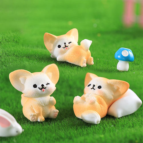 新款微景观小摆件 耳廓狐13款 微景观树脂摆件可/耳廓狐13款配件 - 图2