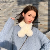 Универсальный милый демисезонный шарф, в корейском стиле