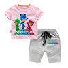 Pajamas hero clothes boys and girls pure cotton summer tops children's short-sleeved T-shirt cartoon masked team children's clothing T-shirt