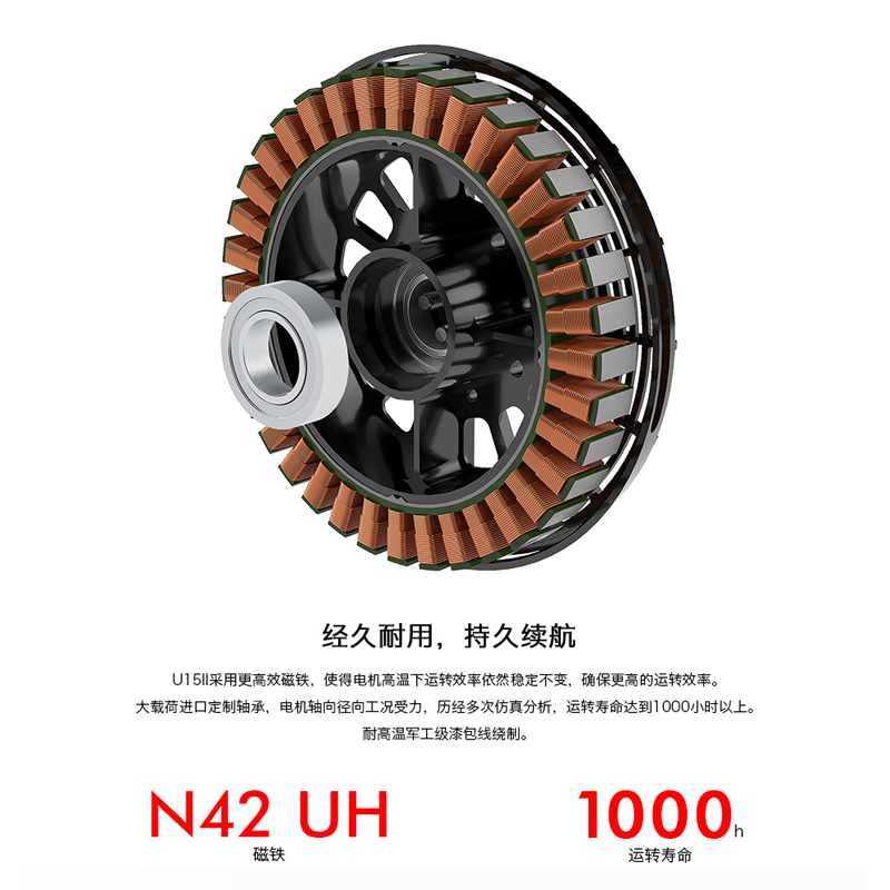 U15 Ⅱ KV80 KV100 T-MOTOR 2代 载人大负载多旋翼无人机无刷电机 - 图1