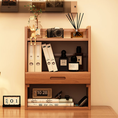 书架桌面置物架家用办公室桌上多层架子学生书桌收纳简易立式书柜 - 图2