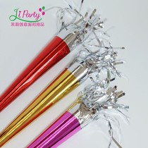 Jasmine party) HappyNewYear laser silver streaming Su loudspeaker Cross-year Christmas Birthday Photo Whistles 6