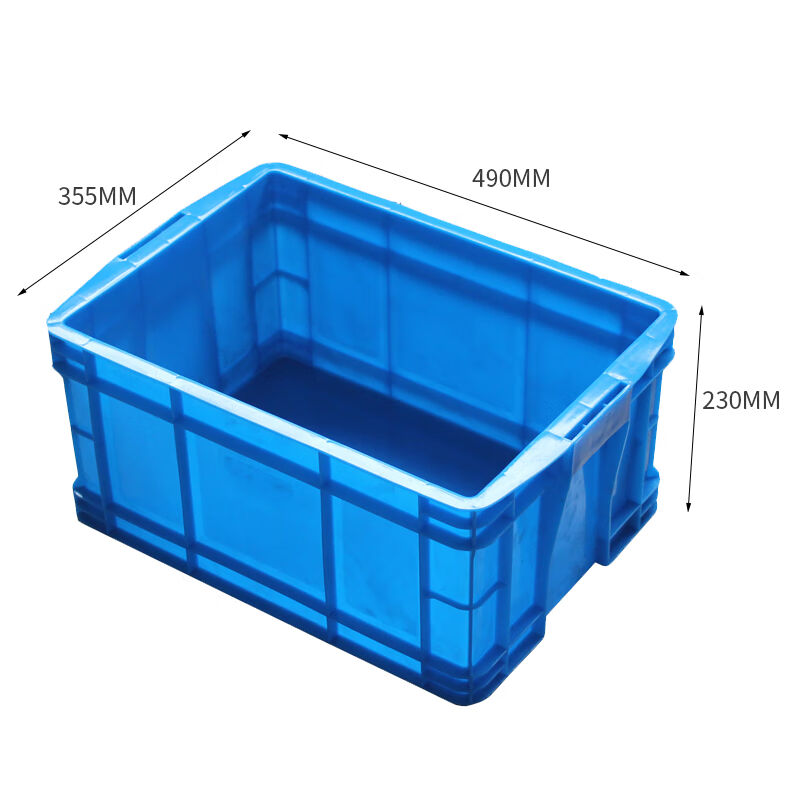周转箱外径490*355*230mm仓库储物箱仓储搬运箱汽车配件箱可 - 图0