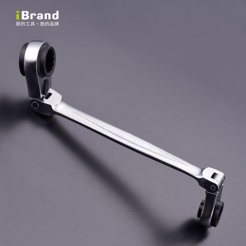 进口活头棘轮加长工业级维修四用双向开口省力多功能棘轮扳手快速 - 图1