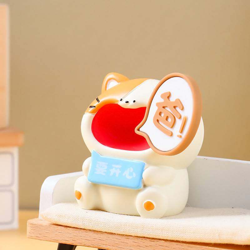 新款创意有趣喊爸小摆件车载中控小摆件父亲节礼物树脂工艺品