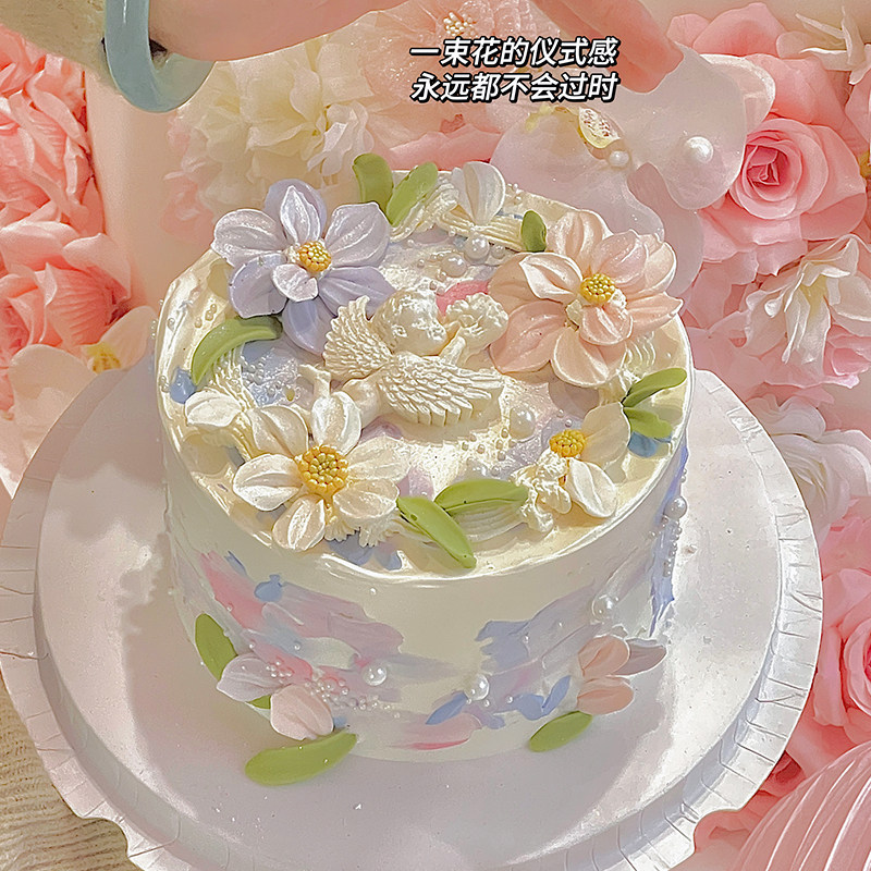 格桑花刮刀花巧克力蛋糕装饰母亲节小花女神妈妈网红生日成品插件,淘宝优惠券,粉丝福利购,淘宝优惠卷